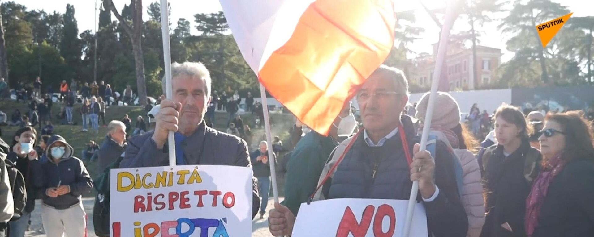 Protesti u Rimu - Sputnik Srbija, 1920, 16.10.2021