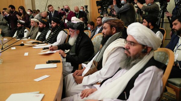 Članovi pokreta Taliban na sastanku o Avganistanu u Moskvi - Sputnik Srbija