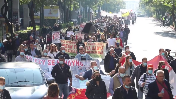 Протест здравствених радника, Грчка - Sputnik Србија