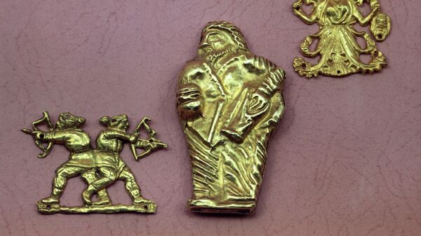 Златне плочице из периода Скитске културе - Sputnik Србија