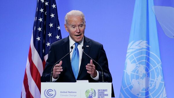 Амерички председник Џозеф Бајден на конференцији о клими у Глазгову - Sputnik Србија