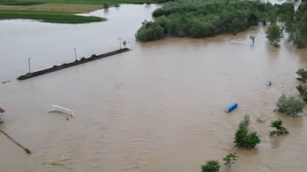 Поплава у Драгинцу код Лознице приликом изливања Јадра 2020. године - Sputnik Србија