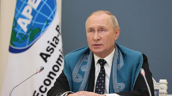 Председник Русије Владимир Путин на самиту форума Азијско-пацифичке економске сарадње - Sputnik Србија