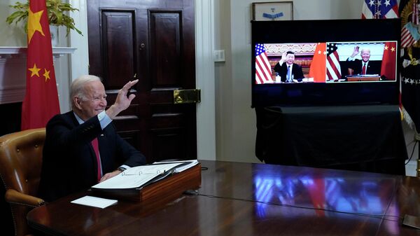 Виртуелни самит председника САД и Кине Џоа Бајдена и Си Ђинпинга - Sputnik Србија