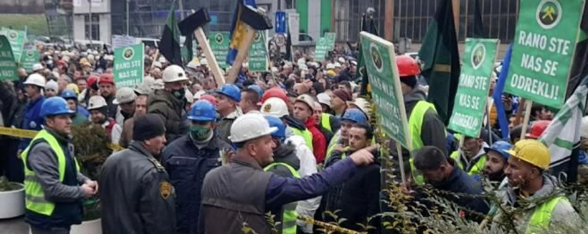 Protest rudara u Sarajevu - Sputnik Srbija, 1920, 24.11.2021
