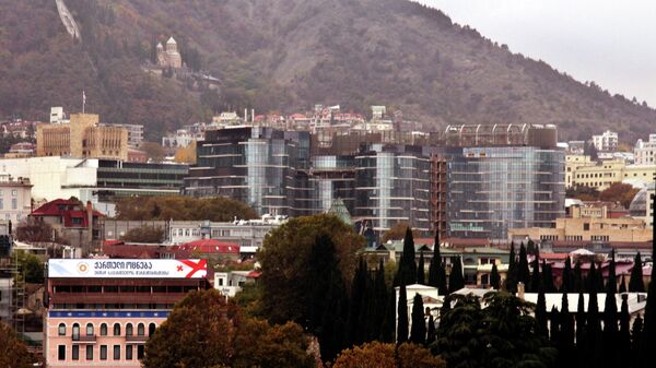 Вид на город Тбилиси в пасмурный день - Sputnik Србија