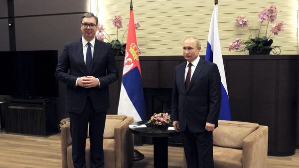 Sastanak predsednika Ruske Federacije Vladimira Putina sa predsednikom Srbije Aleksandrom Vučićem - Sputnik Srbija