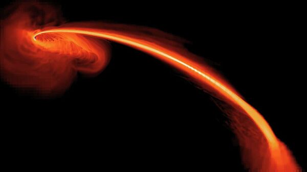 Simulacija nestanka zvezde u crnoj rupi - Sputnik Srbija