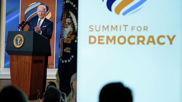 Амерички председник Џозеф Бајден на виртуелном Самиту за демократију - Sputnik Србија