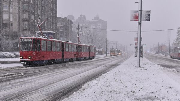 Ulice Beograda prekrivene snegom - Sputnik Srbija