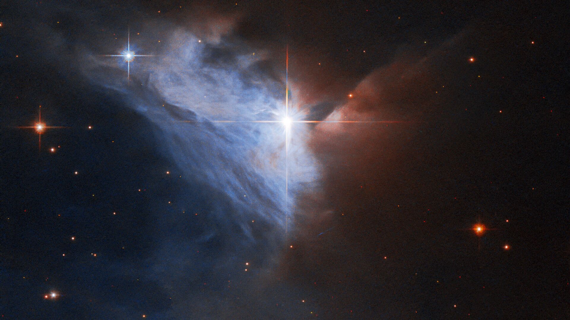 Hubble Spots a Cosmic Cloud’s Silver Lining - Sputnik Srbija, 1920, 19.12.2021