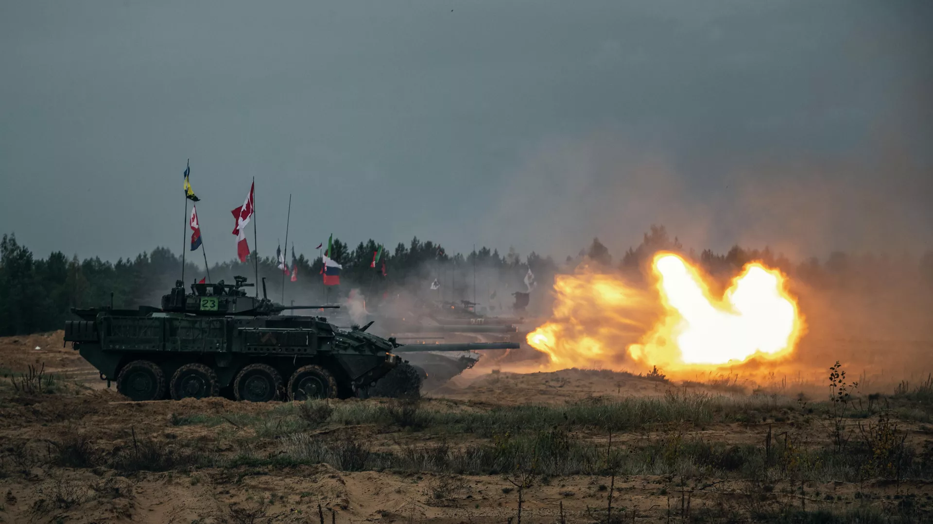Vojne vežbe NATO-a Gvozdeno koplje 2020 u Letoniji Vojne vežbe NATO-a Gvozdeno koplje 2020 u Letoniji - Sputnik Srbija, 1920, 27.12.2021