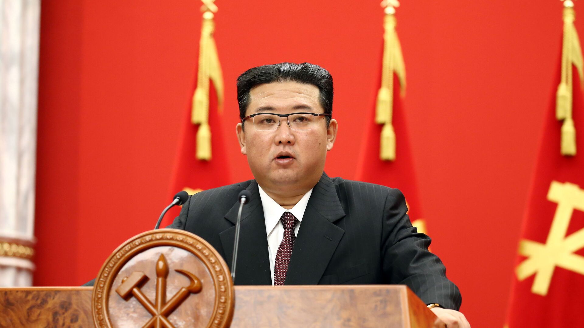 Лидер Северне Кореје Ким Џонг Ун - Sputnik Србија, 1920, 31.12.2021