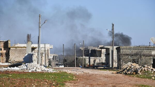 Uništene kuće na jugoistoku sirijske provincije Idlib - Sputnik Srbija