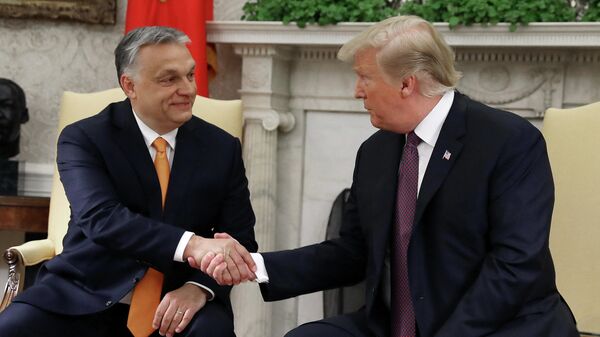 Трамп и Орбан - Sputnik Србија