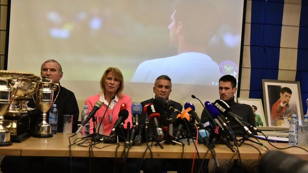 Porodica Novaka Đokovića drži konferenciju za novinare - Sputnik Srbija