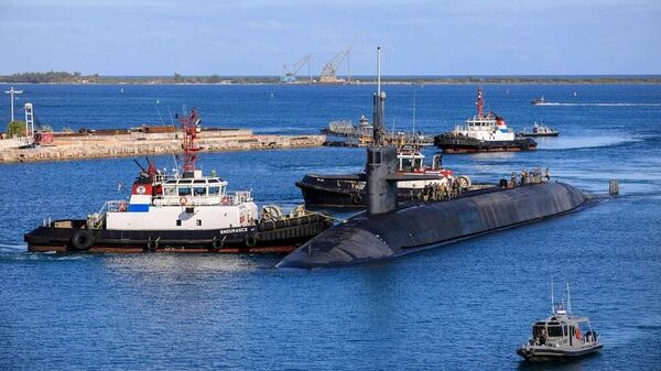 Američka nuklearna podmornica Nevada u bazi Guam na Pacifiku - Sputnik Srbija