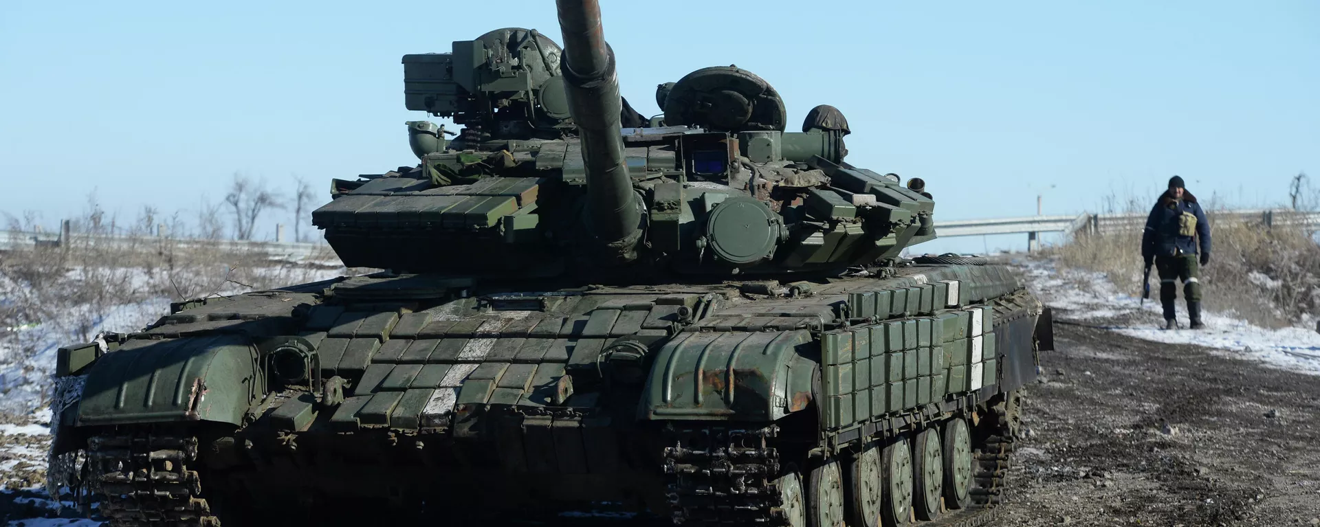 Napušten ukrajinski tenk T-64 u Donjeckoj oblasti - Sputnik Srbija, 1920, 27.01.2022