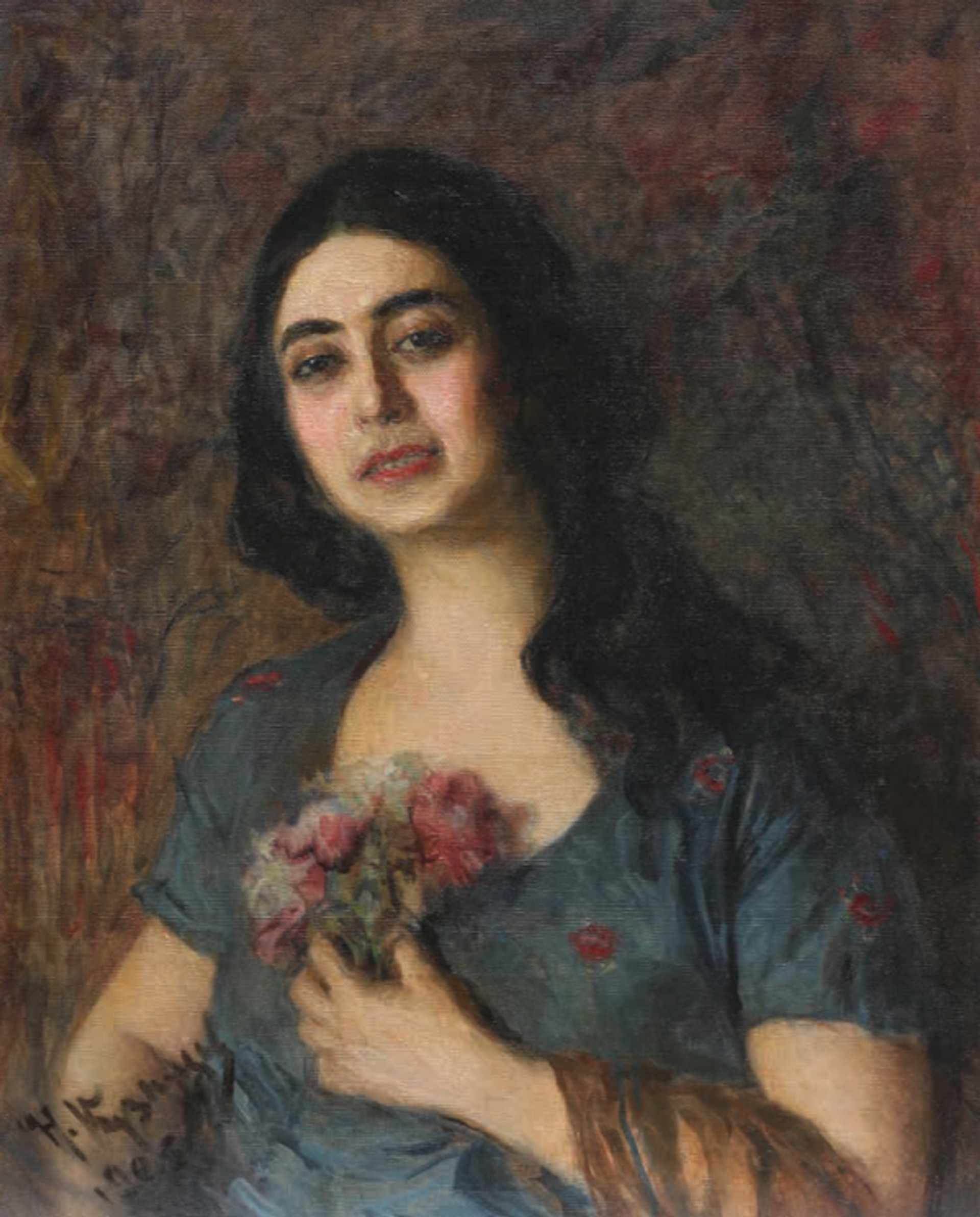 Николај Кузњецов: Девојака са цвећем - Sputnik Србија, 1920, 05.03.2022