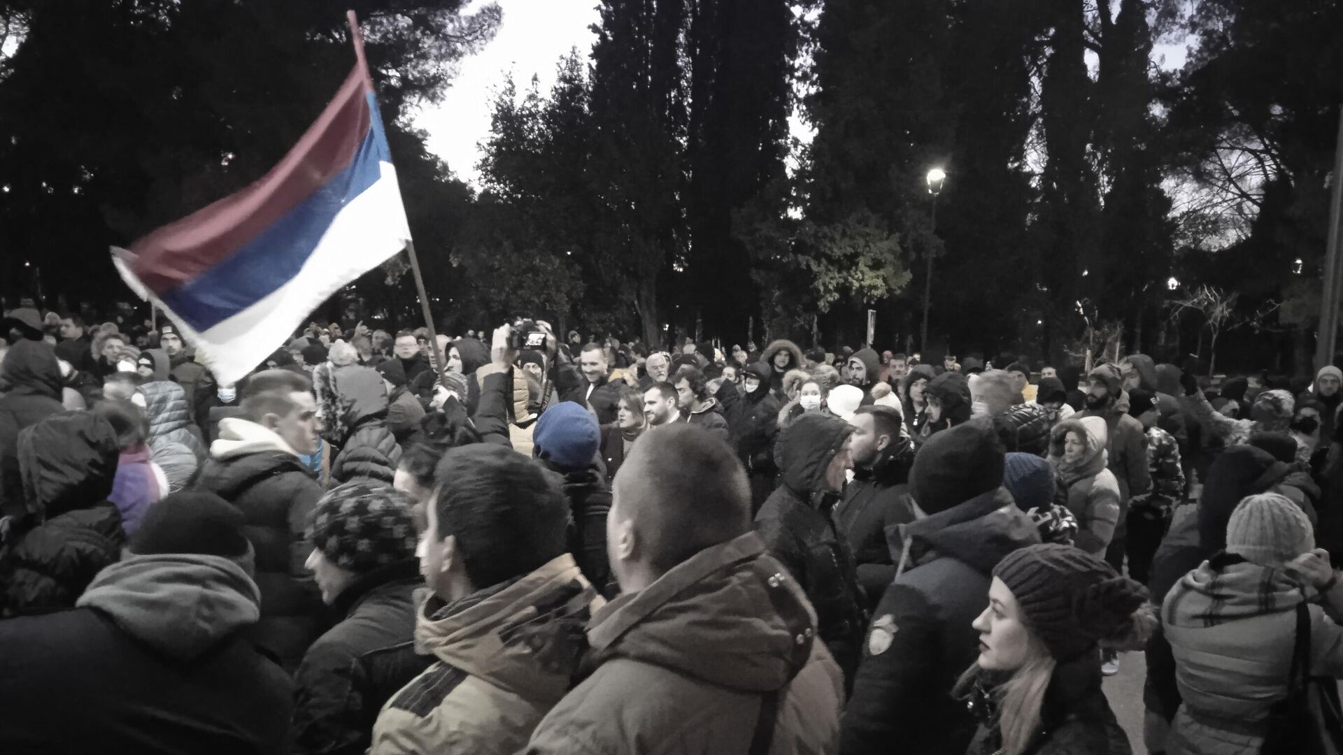 Protest u Podgorici - Sputnik Srbija, 1920, 24.01.2022