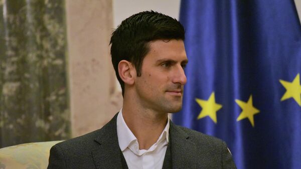 Najbolji teniser sveta Novak Đoković na sastanku sa Aleksandrom Vučićem - Sputnik Srbija