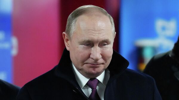 Predsednik Rusije Vladimir Putin na otvaranju Zimskih olimpijskih igara - Sputnik Srbija