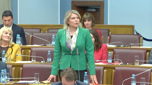 Draginja Vuksanović Stanković, poslanica SDP u Skupštini Crne Gore - Sputnik Srbija
