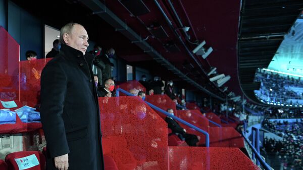 Путин поздравља руске олимпијце у Пекингу - Sputnik Србија