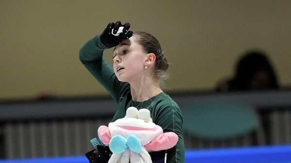 Kamila Valijeva nakon trening sesije na Zimskim olimpijskim igrama u Pekingu - Sputnik Srbija