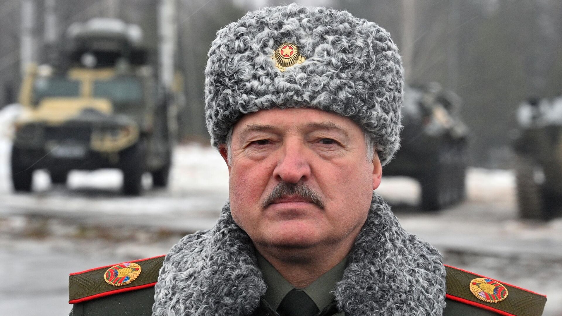 Predsednik Belorusije Aleksandar Lukašenko na beloruskoo-ruskim vojnim vežbama Saveznička odlučnost 2022 - Sputnik Srbija, 1920, 17.02.2022
