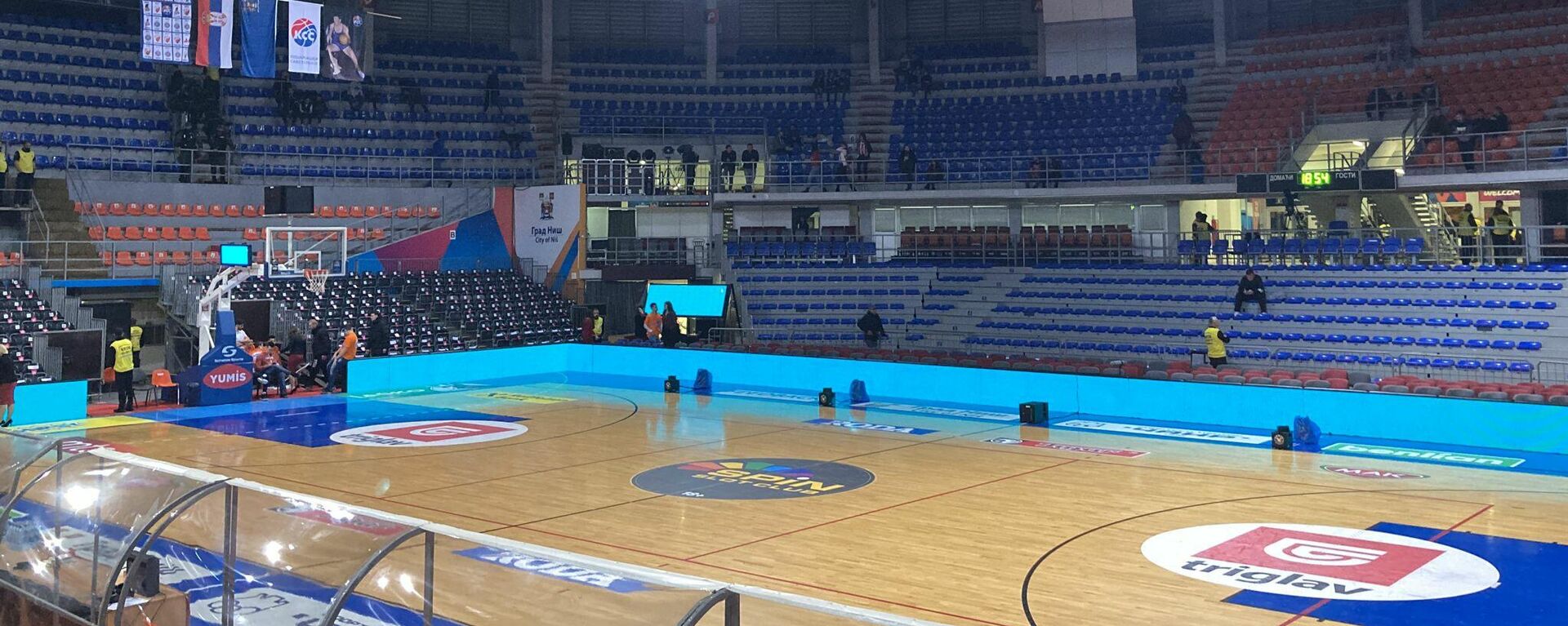 Dvorana Čair u Nišu pred finale Kupa Radivoja Koraća (Zvezda – Partizan) 2022. - Sputnik Srbija, 1920, 22.07.2023