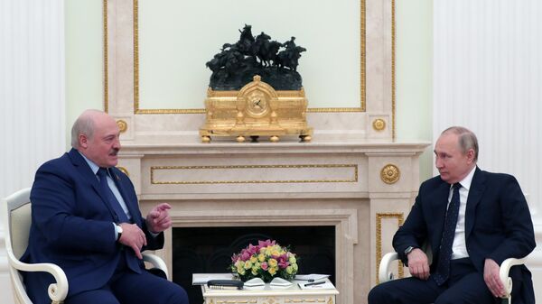 Predsednici Belorusije i Rusije  - Sputnik Srbija