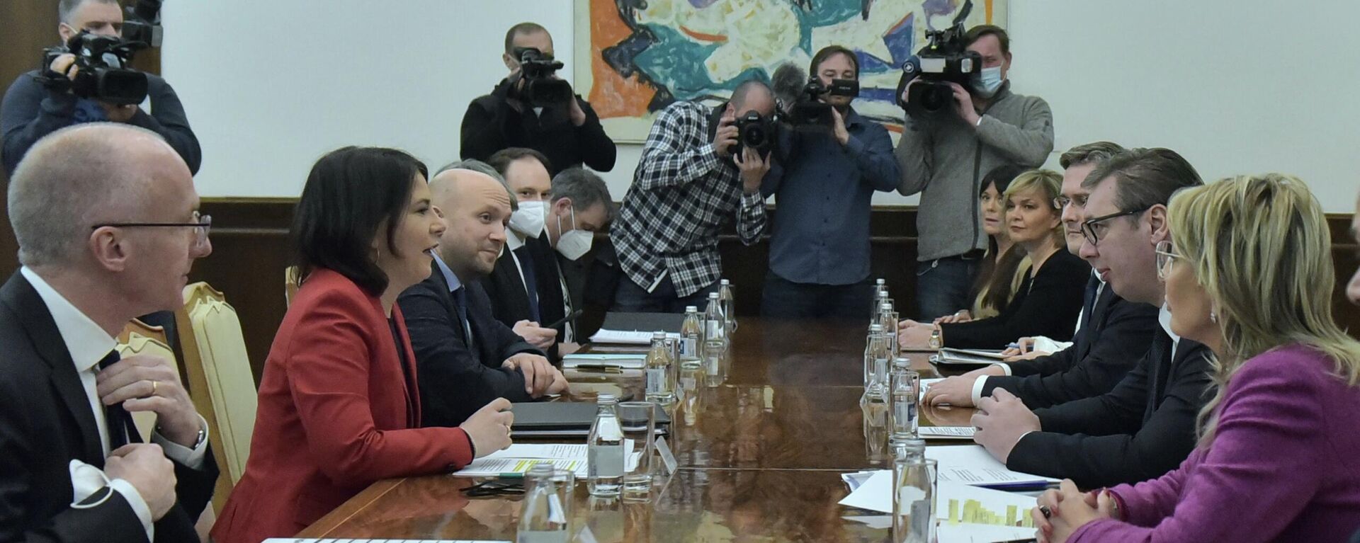 Састанак Александра Вучића са немачком министарком спољних послова Аналеном Бербок - Sputnik Србија, 1920, 11.03.2022
