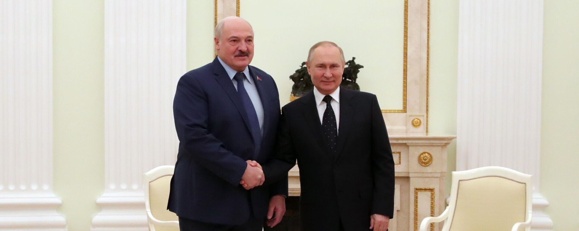 Председник Русије Владимир Путин и председник Белорусије Александар Лукашенко - Sputnik Србија, 1920, 11.03.2022