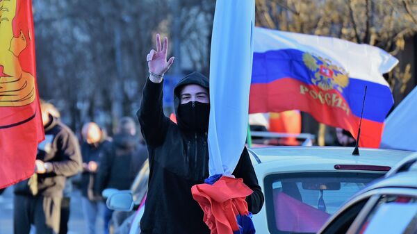 Auto-kolona podrške Rusiji na ulicama Beograda - Sputnik Srbija