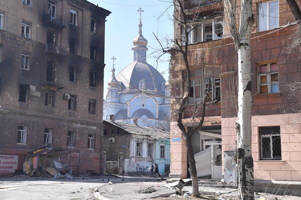 Saborna crkva Pokrova Bogorodice u Marijupolju. ©Viktor Antonjuk/RIA Novosti - Sputnik Srbija