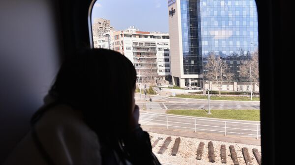 Pogled  kroz prozor voza - Sputnik Srbija