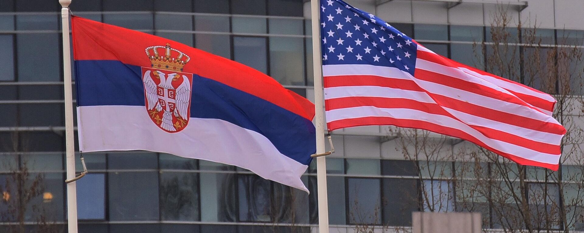 Zastave Srbije i Sjedinjenih Američkih Država - Sputnik Srbija, 1920, 08.01.2023