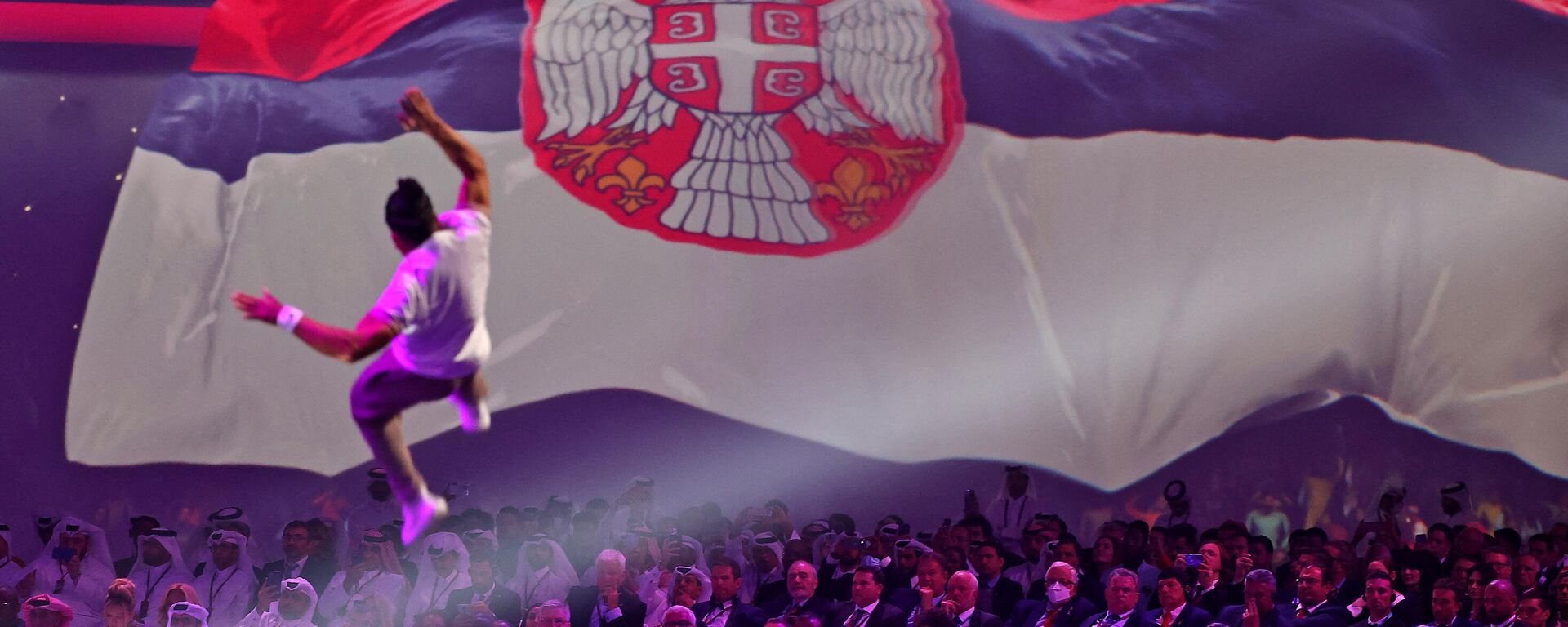 Zastava Srbije na ceremoniji otvaranja Svetskog prvenstva - Sputnik Srbija, 1920, 02.04.2022