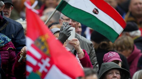 Predizborni miting pristalica Fidesa u Mađarskoj - Sputnik Srbija