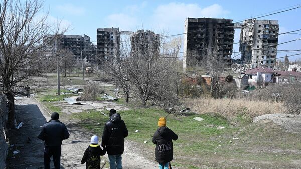 Уништене зграде у Маријупољу - Sputnik Србија