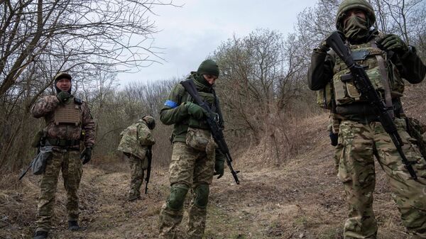 Ukrajinski vojnici u blizini Lavova - Sputnik Srbija