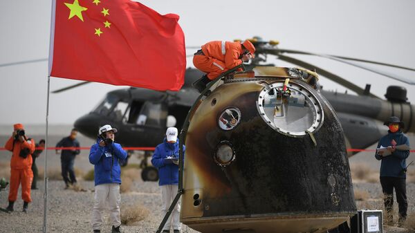 Кинески астронаути који су боравили у свемиру шест месеци - Sputnik Србија