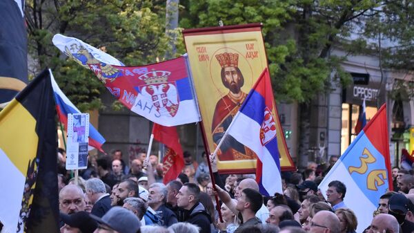 Skup podrške Rusiji u Beogradu - Sputnik Srbija