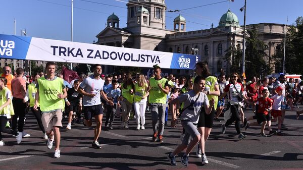 Трка задовољства на Београдском маратону - Sputnik Србија