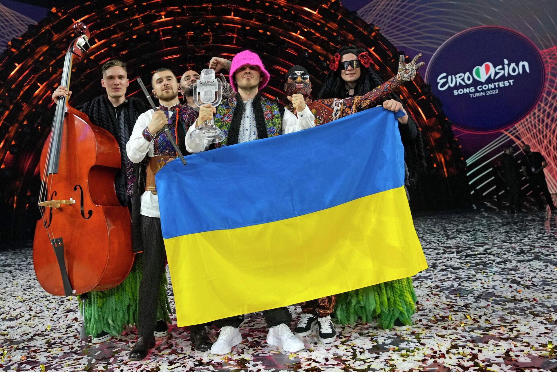 Украјински бенд Калуш, победник Песме Евровизије 2022. - Sputnik Србија, 1920, 12.05.2023