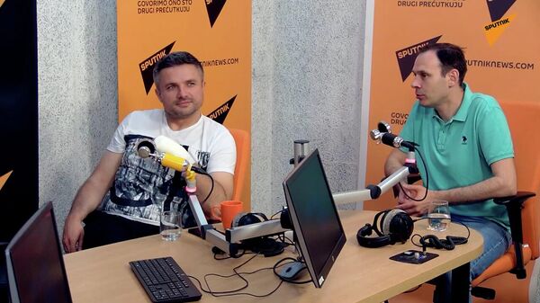 Edin Avdić i Nenad Kostić, komentatori „Arene sport“ - Sputnik Srbija