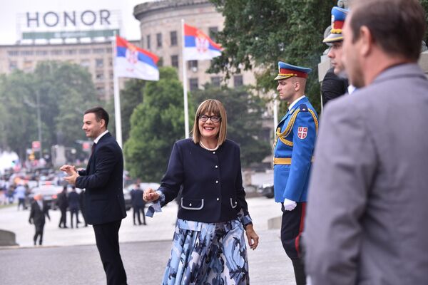 Инаугурацији председника Александра Вучића присуствовала је и министарка културе и информисања Маја Гојковић. - Sputnik Србија
