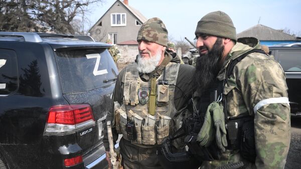 Čečenski dobrovoljci u Donbasu - Sputnik Srbija
