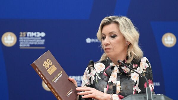 Портпарол Министарства спољних послова Русије Марија Захарова - Sputnik Србија